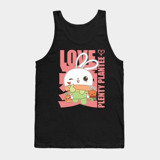 Valentine's Day Bunny Succulent Tank Top